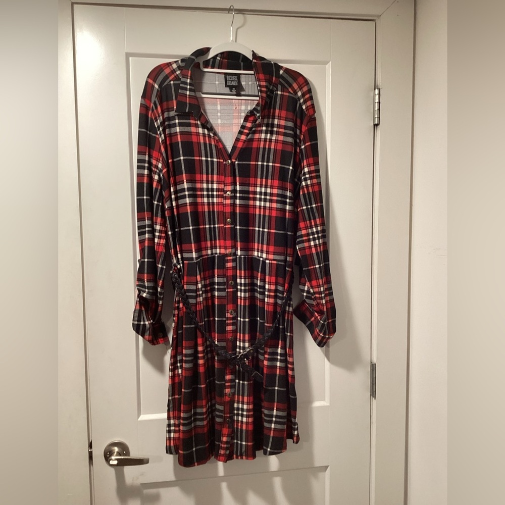 NWT Derek‎ Heart Size 2X Plaid Dress